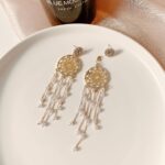 chain tassel earrings