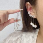 pearl drop earrings