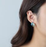 Blue Enamelled Two-tone Studs - Image 2