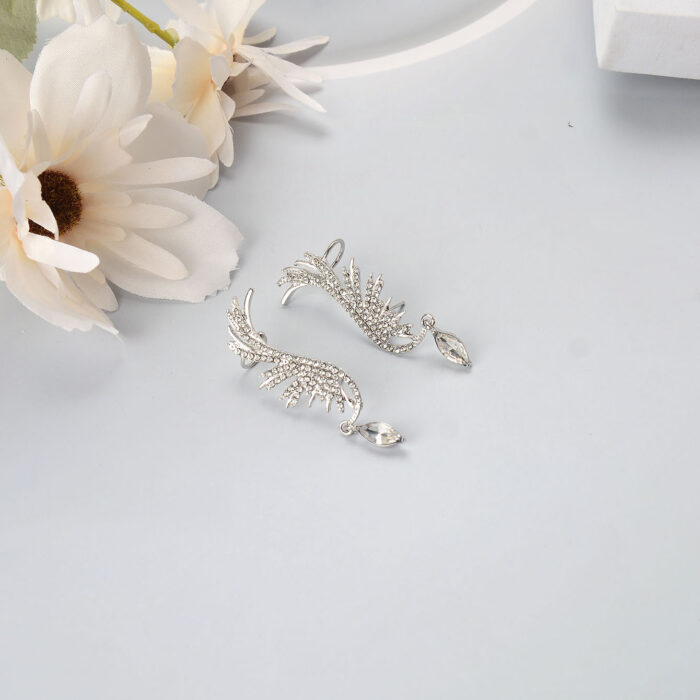 Silver Feather Ear Cuff - Image 4