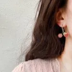 Aylana Detachable Cherry Dangler Earrings | Gold-Toned - Image 3