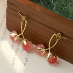 Double Cherry Detatchable Earrings