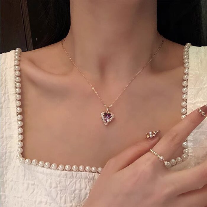 Chromatic Heart Gold Necklace - Image 2