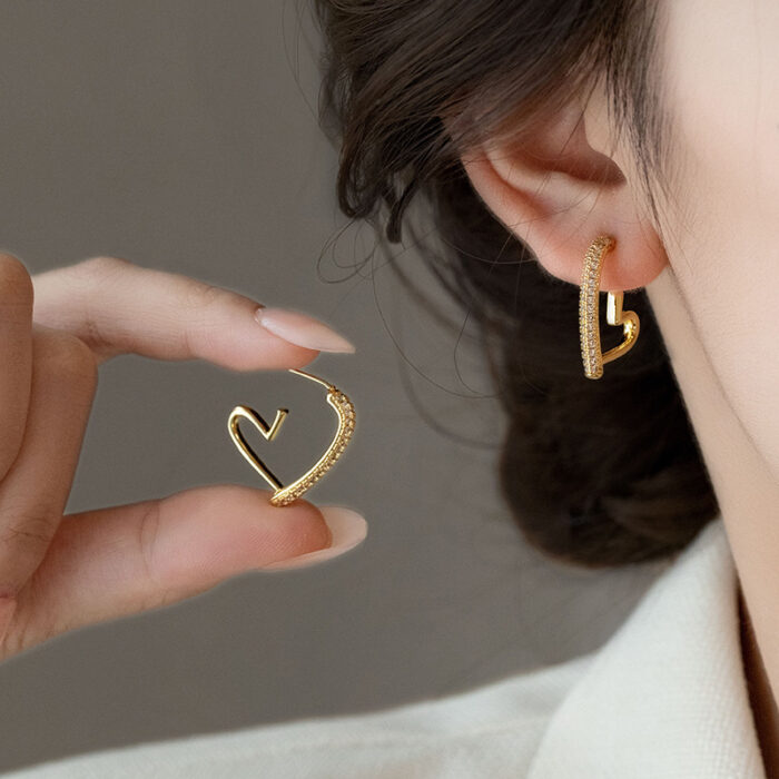 Bling Heart Earrings - Image 3