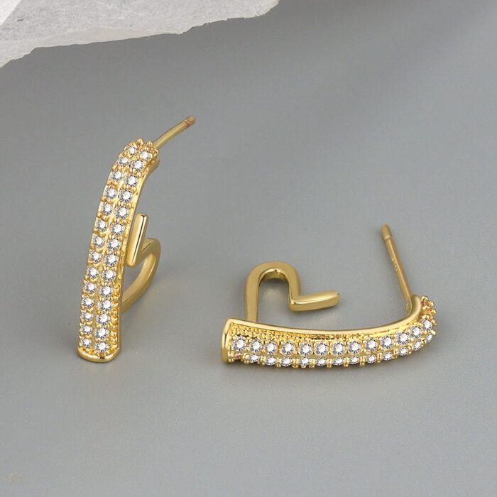 Bling Heart Earrings - Image 4