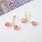 Aylana Detachable Cherry Dangler Earrings | Gold-Toned
