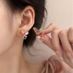 tulip stud earrings