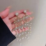 Dream Catcher Inspired Chain Tassel Earrings - Image 7