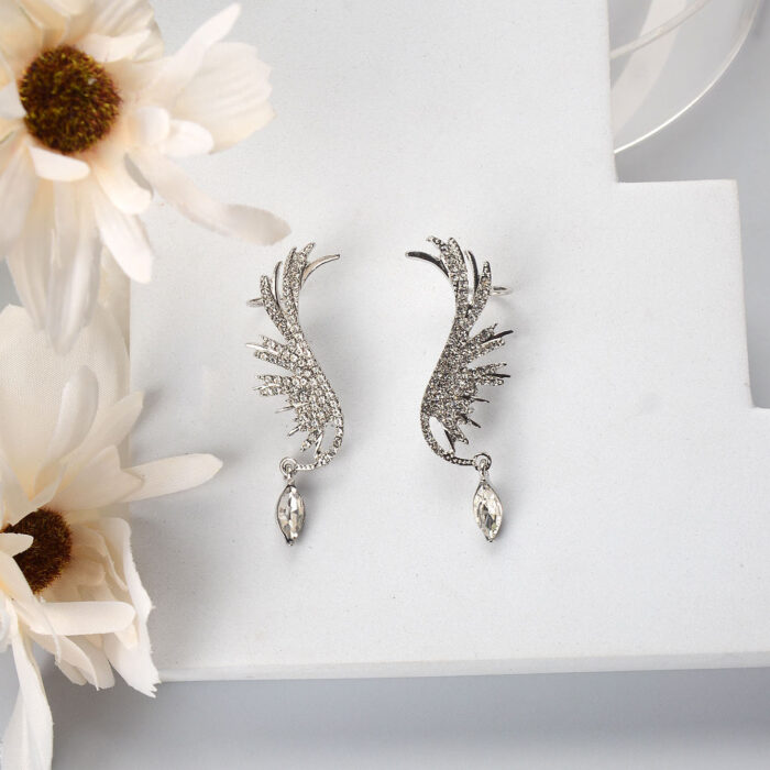 Silver Feather Ear Cuff - Image 1