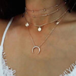 Crescent Layered Necklace - Image 4