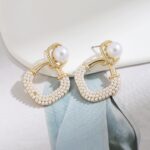 Geometric Rhombus Dangler Earrings