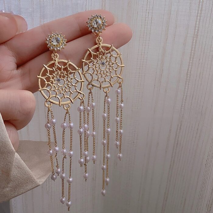 Long DreamCatcher Earrings - Image 4