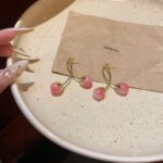 Aylana Detachable Cherry Dangler Earrings | Gold-Toned - Image 8