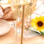 chain tassel earrings