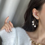 pearl drop earrings