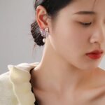 Pastel Butterfly Pearl Drop Earrings - Image 6