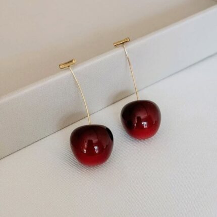 cherry earrings