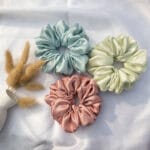 Silk-Satin Solid Color Scrunchies