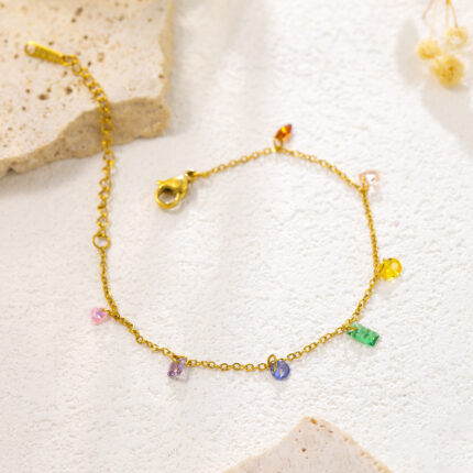 Non-Tarnish Multicolor Anklet