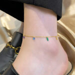 Non-Tarnish Multicolor Anklet - Image 2