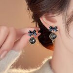 black-bow-earrings