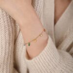 Elegant Anti-Tarnish Gold Plated Multicolor CZ Bracelet - Image 5