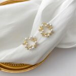 wreath stud earrings