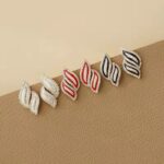 enamel stud earrings