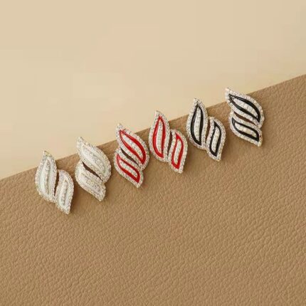 enamel stud earrings