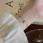 Elegant Anti-Tarnish Gold Plated Multicolor CZ Bracelet - Image 8