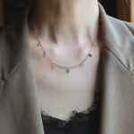 Elegant Anti-Tarnish Gold Plated Multicolor CZ Necklace - Image 2