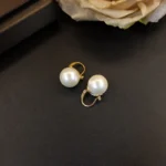 Classic Luster Pearl Drop Earrings - Image 2