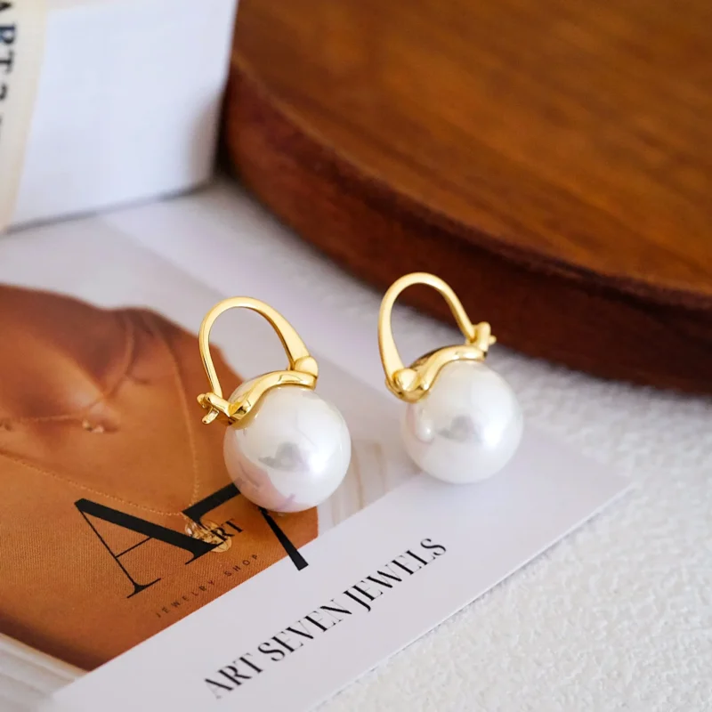 pearl drop earrings