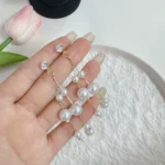 pearl drop earrings
