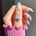 pink heart ring