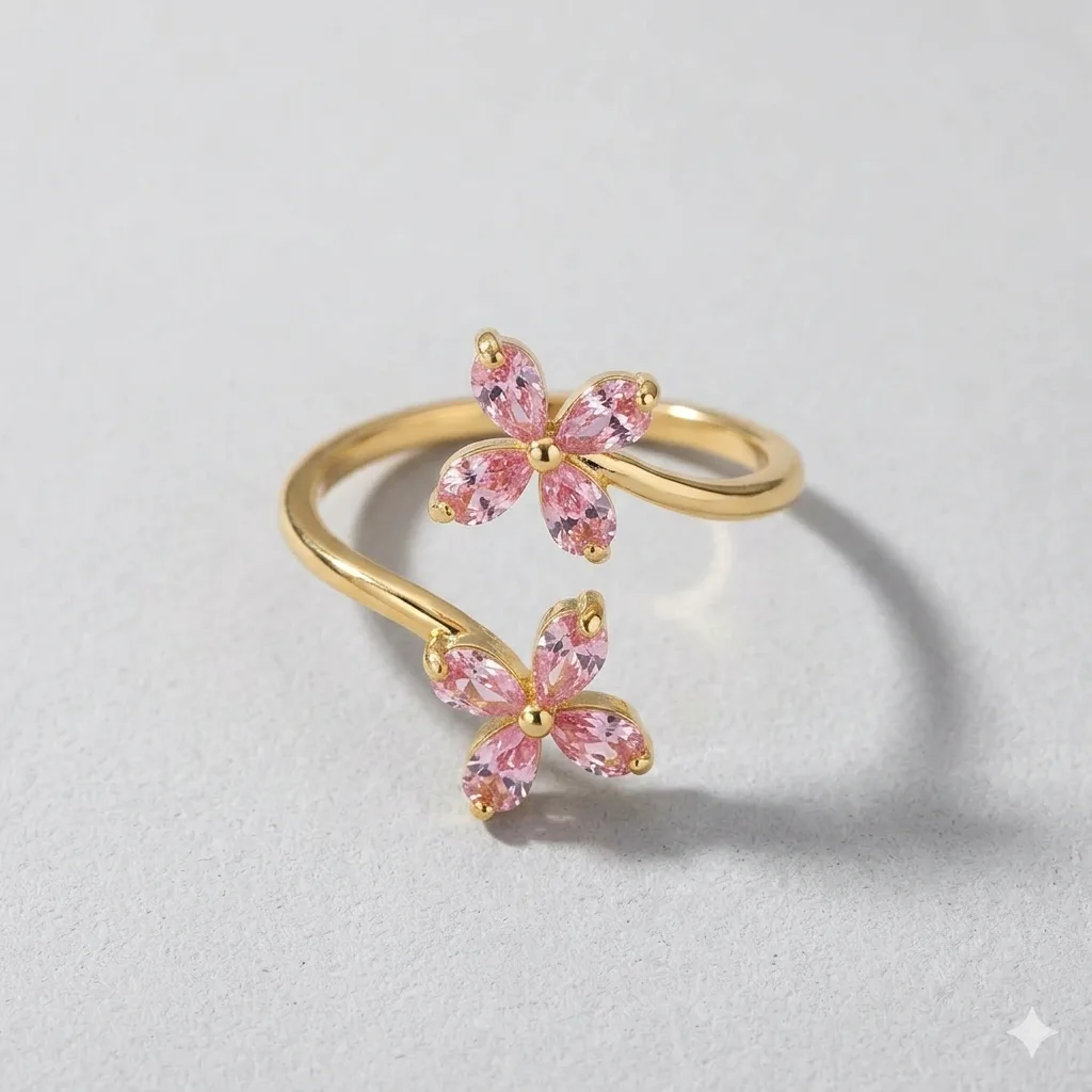 stainless steel gold ring