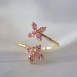 adjustable floral ring