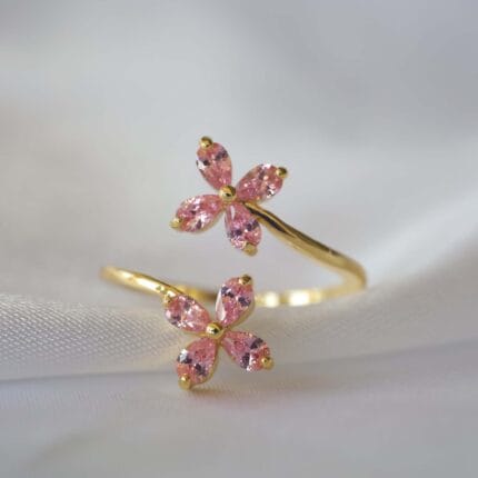 adjustable floral ring