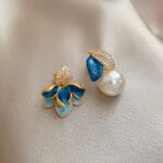pearl drop earrings