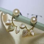 minimalist pearl studs