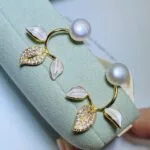 pearl stud earrings