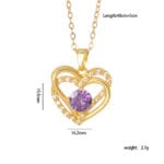 purple heart necklace