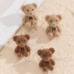 teddy bear stud earrings
